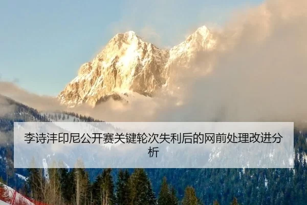 李诗沣印尼公开赛关键轮次失利后的网前处理改进分析